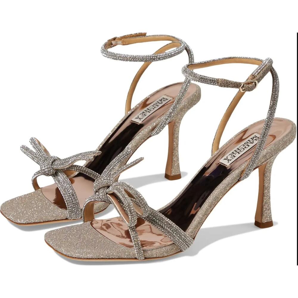 Badgley Mischka Effie Stilletto Heels GLDTXL Women size 10 New in Box